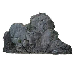 Highly detailed 3D granite cliff model for Blender, ideal for realistic environment rendering.