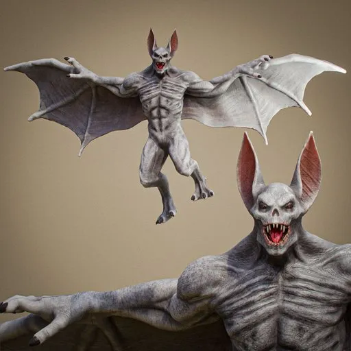 Vampire Bat Demon Rigged