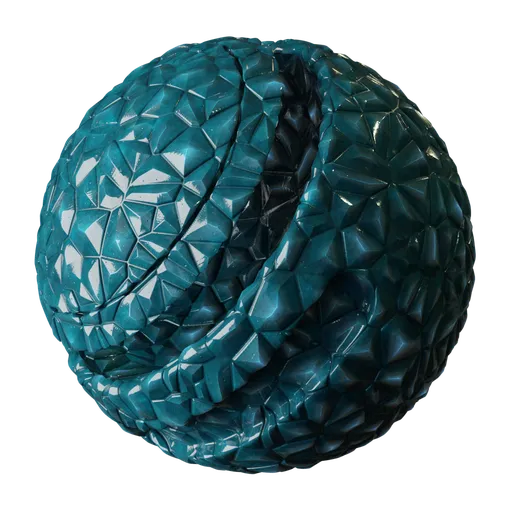 Crystal blue glass