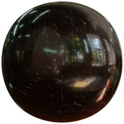 Reflective glossy black tiles texture for PBR rendering in Blender 3D and other 3D applications.