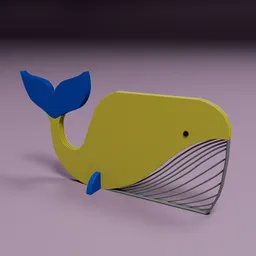 Decorate a Simple Whale Toy