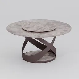 Modern round dining table