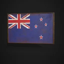 New Zealand Flag Picture Frame