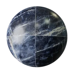 Marble tiles -  blue