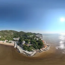 Green tree mountain cloud bluesky