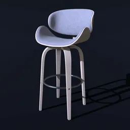 Wooden Bar Chair Modern
