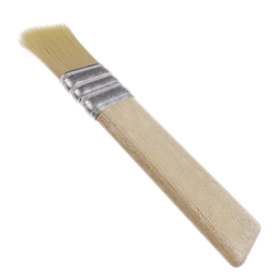 "Realistic Paint Brush with Wooden Handle and Hair Bristles for Blender 3D - Ideal for Interior Visualizations, Arch Viz, and More. Textured in Substance Painter for Seamless Game Texture and Detailed 3D Props in Animations."