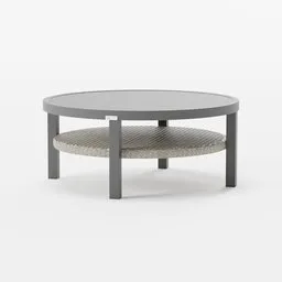 Rattan coffee table