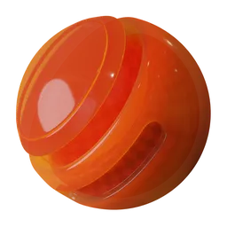 Translucent procedural orange plastic