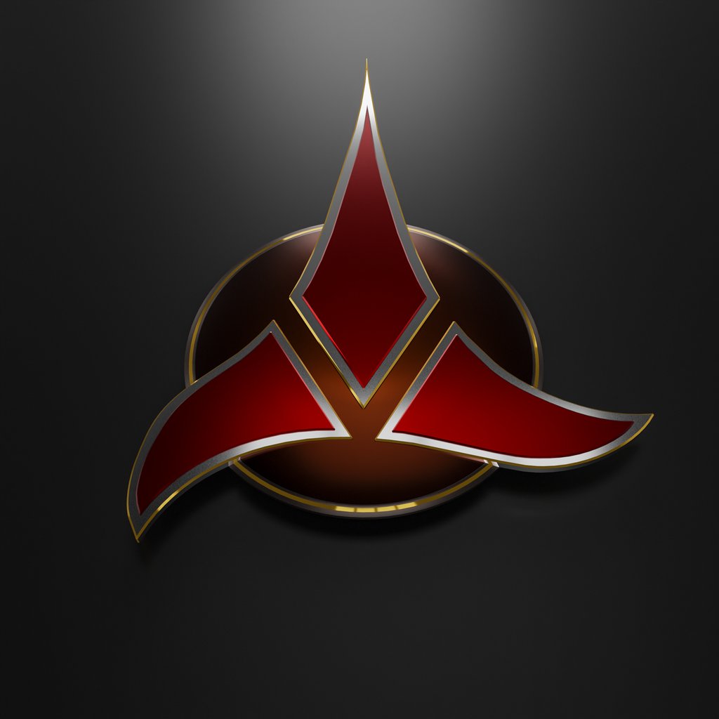 BlenderKit FREE model: The Klingon emblem in category Decoration ...