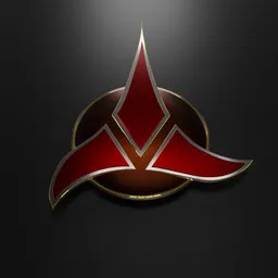 The Klingon emblem
