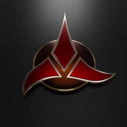 The Klingon emblem