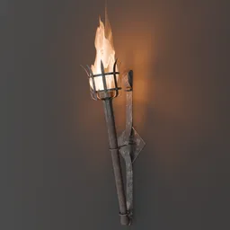 Animated Medieval Wall Torch