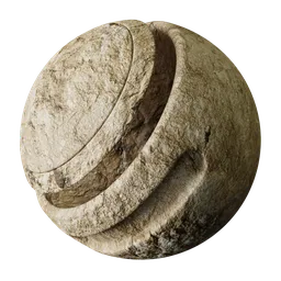 Beige Chiseled Rock