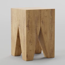 Mars Angled Stump Side Table 30x30x45