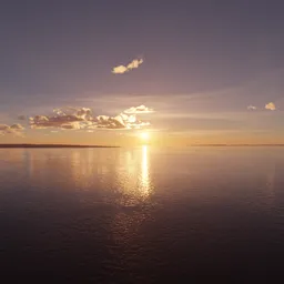 Golden Sunset over Ocean