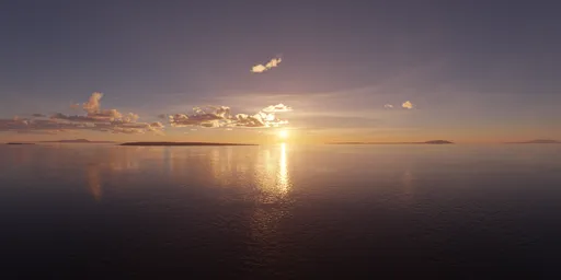 Golden Sunset over Ocean