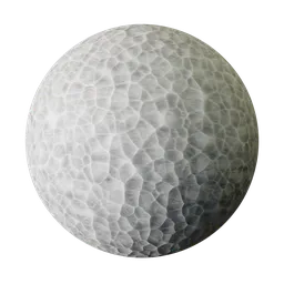Hammered Brushed Silver Metal