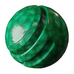 Crystal green glass