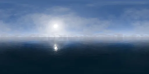 Endless Ocean Cloudy Sky