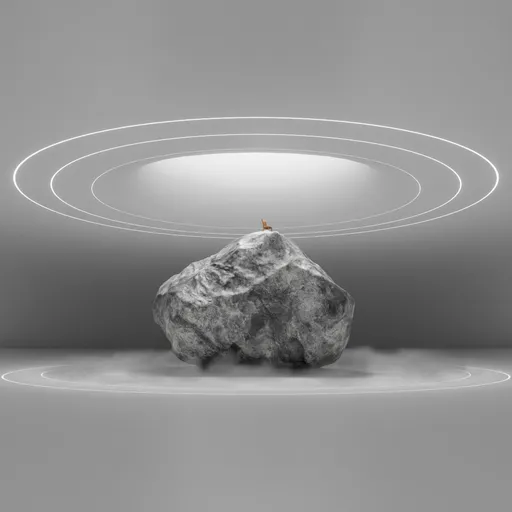 Lighted environment : Zen Boulder