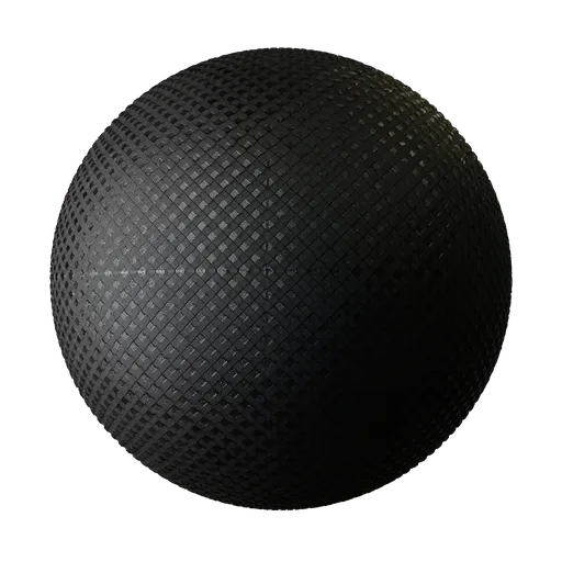 High-resolution PBR metal floor texture with diamond tread pattern for 3D rendering in Blender.
