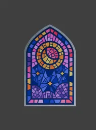 Church glass window style 10