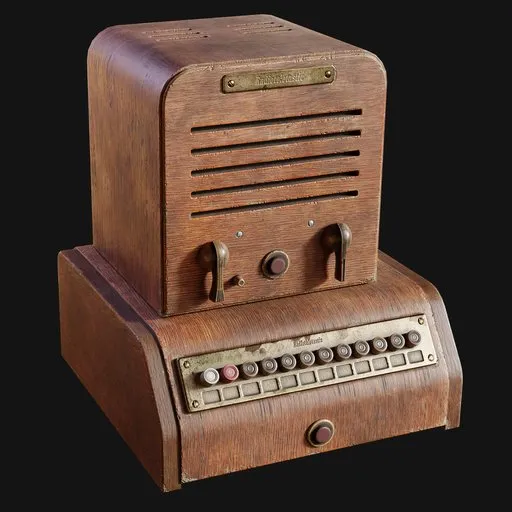1930s Desktop Office Intercom Wooden