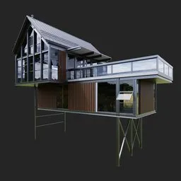 Modern wooden house