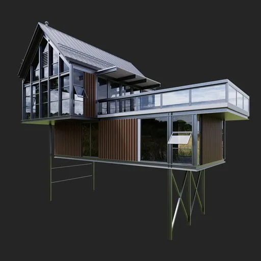 Modern wooden house