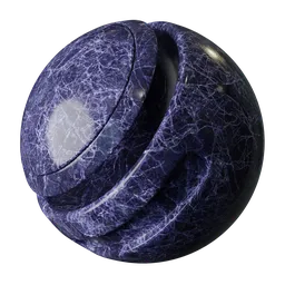 Purple marble