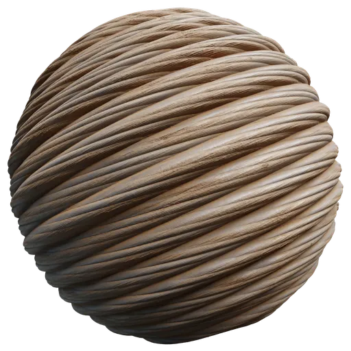 High-quality, realistic PBR texture of rusted metal rope suitable for Blender 3D and other 3D applications.