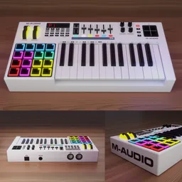 Piano MIDI Controller White/Blanco