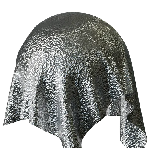 Procedural corrugated metal foil texture for Blender 3D with realistic PBR finish suitable for various rendering needs.