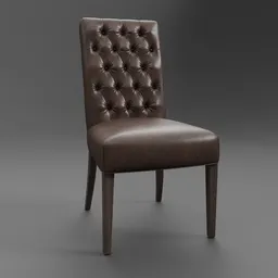 Bennett Parsons Leather Side Chair