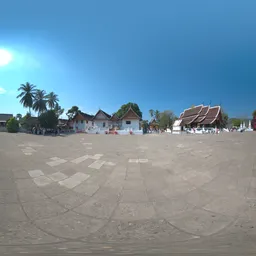 Southeast Asian Temple Complex (Wat Xieng Thong)