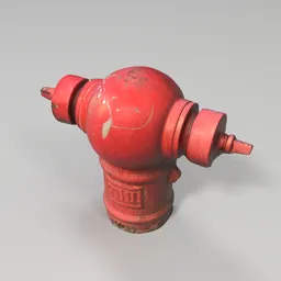 Classic Red Fire Hydrant - Street Prop