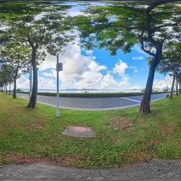 Cloudy skies and grass 16k