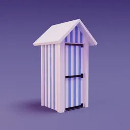 Lowpoly Beach Hut