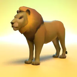 Low Poly Lion