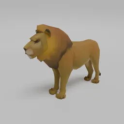 Low Poly Lion