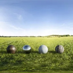 Grassy Hills, unclipped sun