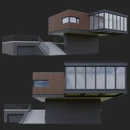 Modern Wooden House