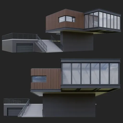 Modern Wooden House