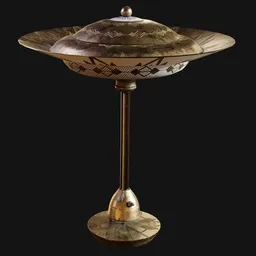 Ascending Deco Saucer Table Lamp