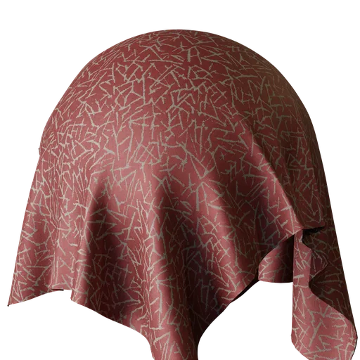 Geometric Red Jacquard