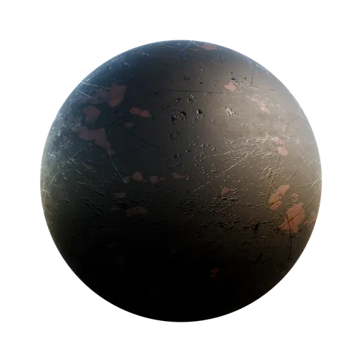 Black Metallic Scratched Metal