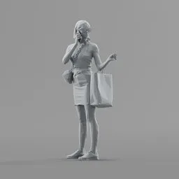 Lowpoly Female Standing