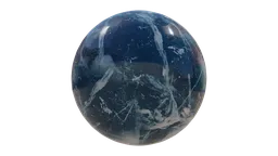 High-resolution PBR blue marble texture for 3D rendering in Blender and other modeling software.