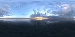 Pure sky at sunset with cloudy dusk 16k